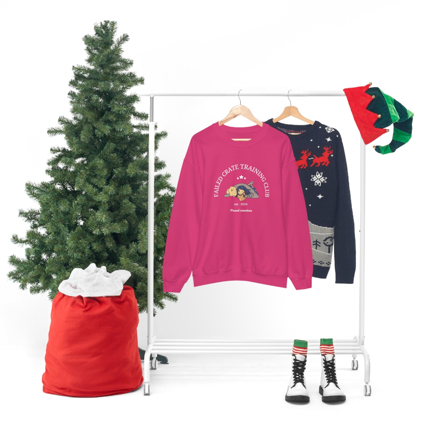 Failed Crate Training Unisex Crewneck Sweatshirt