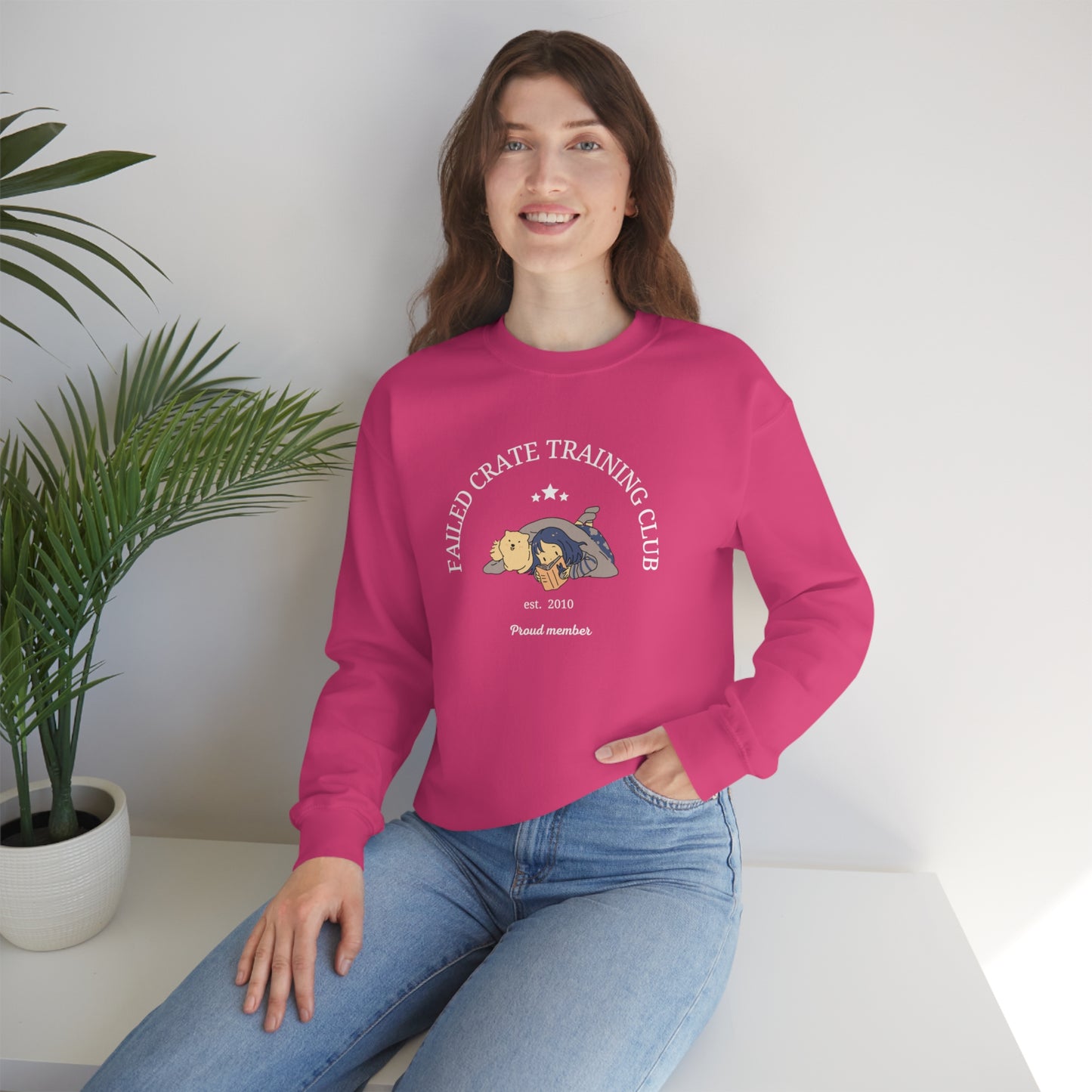 Failed Crate Training Unisex Crewneck Sweatshirt