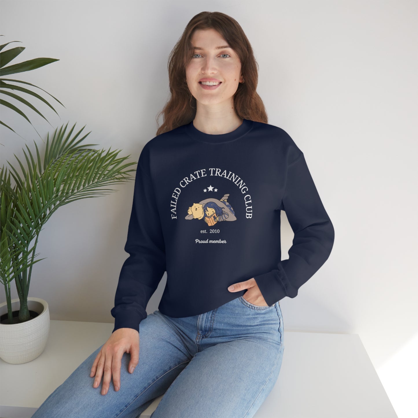 Failed Crate Training Unisex Crewneck Sweatshirt
