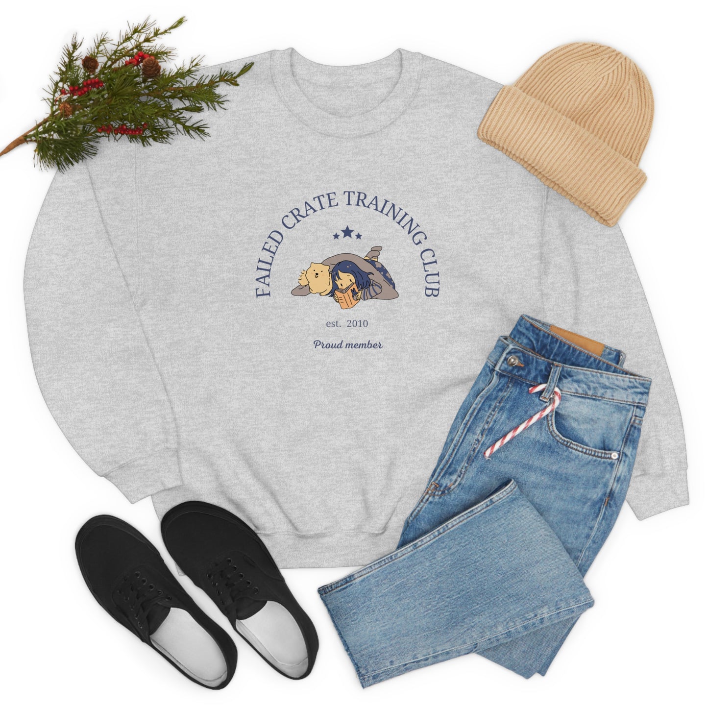 Failed Crate Training Unisex Crewneck Sweatshirt
