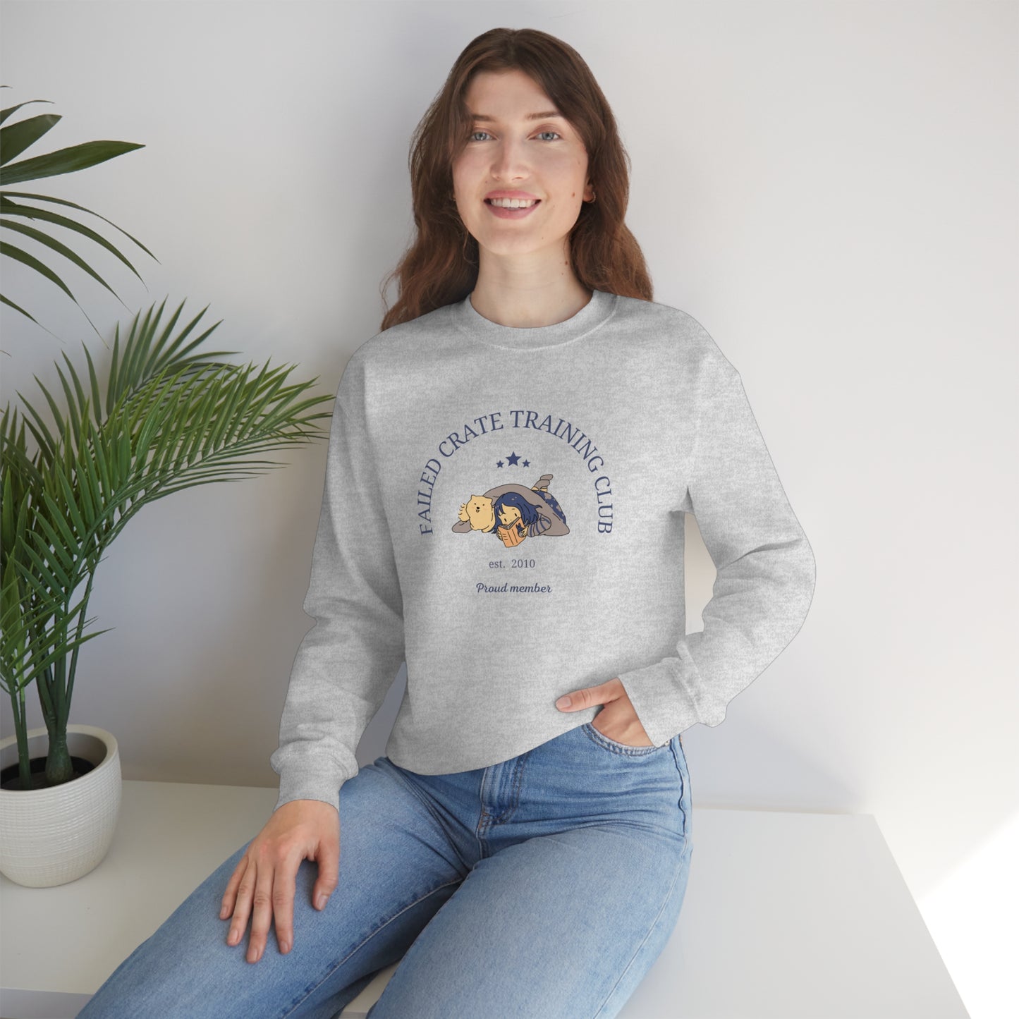 Failed Crate Training Unisex Crewneck Sweatshirt