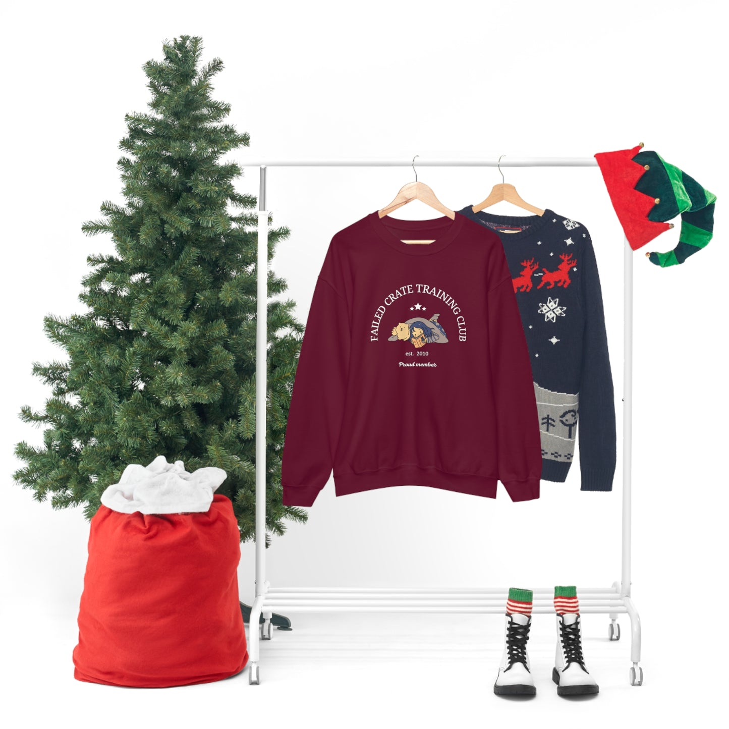 Failed Crate Training Unisex Crewneck Sweatshirt