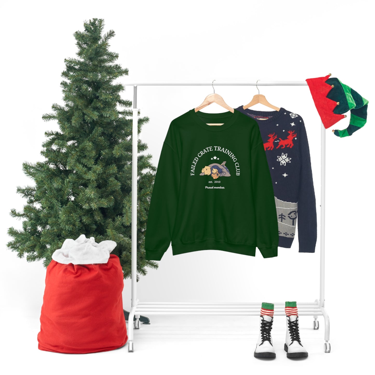 Failed Crate Training Unisex Crewneck Sweatshirt