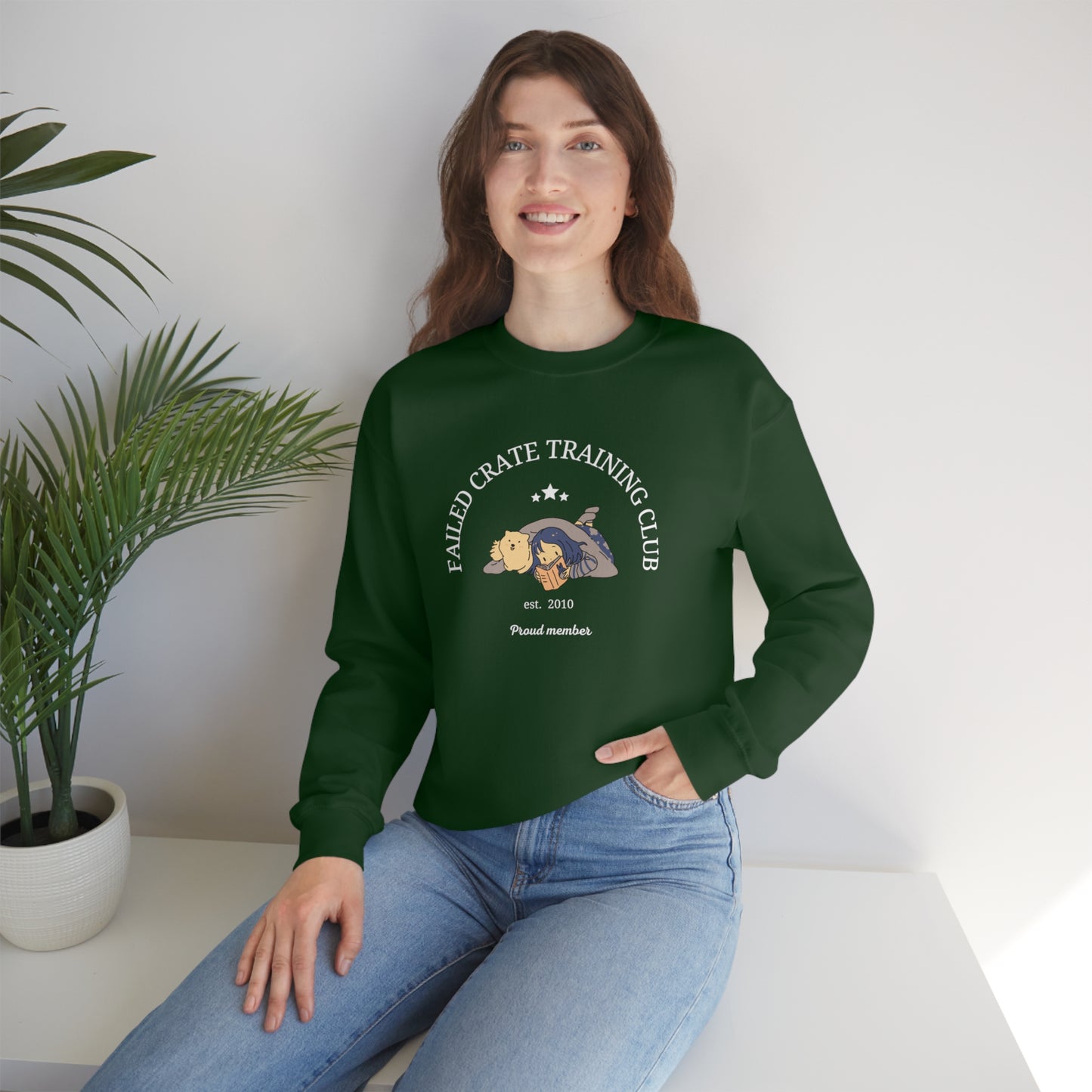 Failed Crate Training Unisex Crewneck Sweatshirt