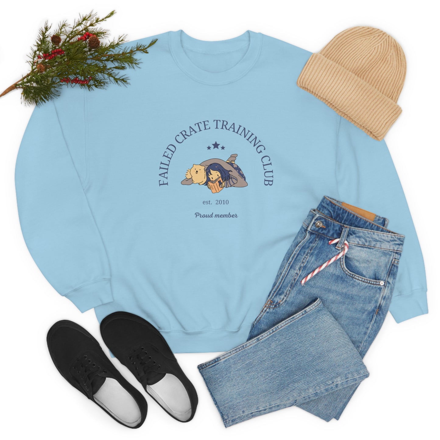 Failed Crate Training Unisex Crewneck Sweatshirt
