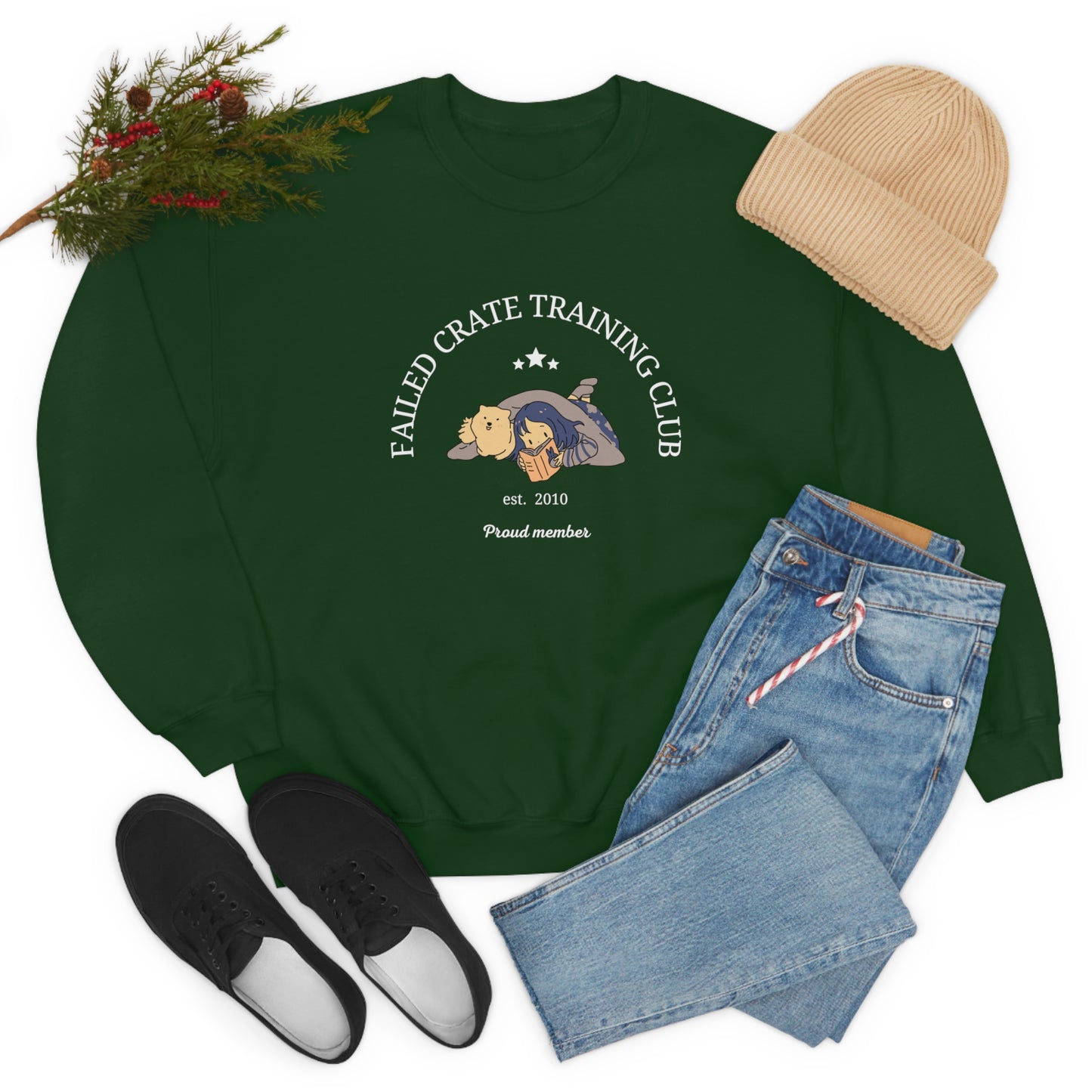 Failed Crate Training Unisex Crewneck Sweatshirt