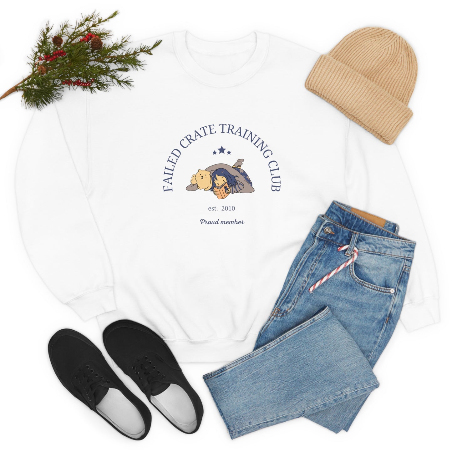 Failed Crate Training Unisex Crewneck Sweatshirt