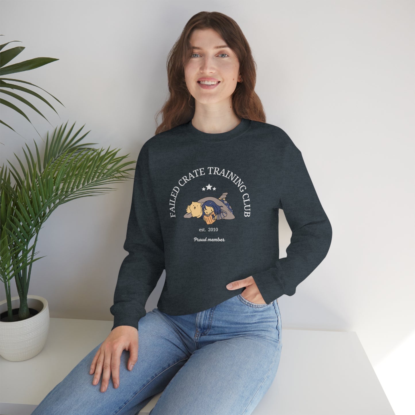 Failed Crate Training Unisex Crewneck Sweatshirt