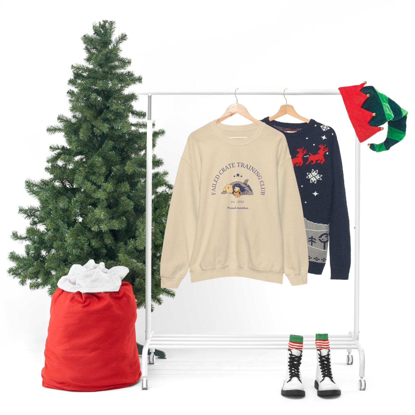 Failed Crate Training Unisex Crewneck Sweatshirt