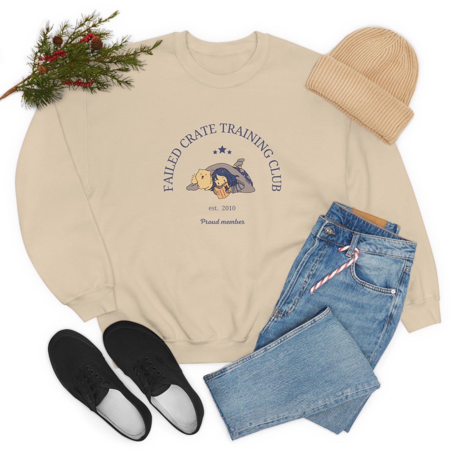 Failed Crate Training Unisex Crewneck Sweatshirt
