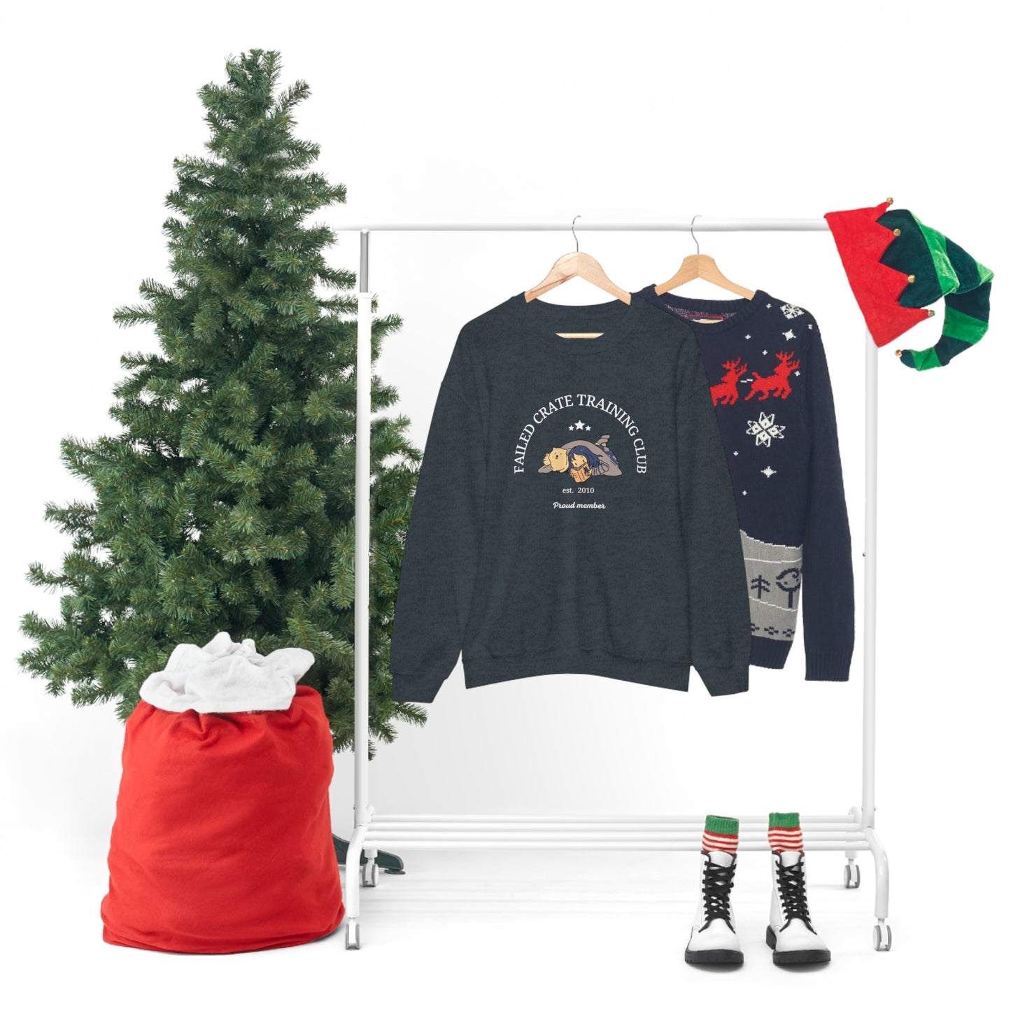 Failed Crate Training Unisex Crewneck Sweatshirt