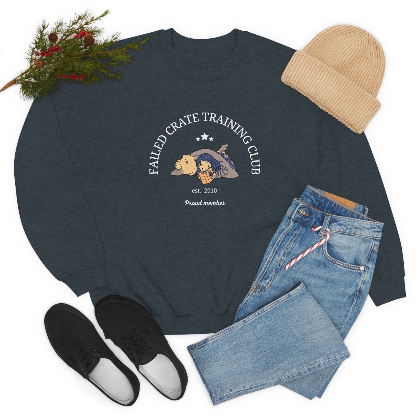 Failed Crate Training Unisex Crewneck Sweatshirt