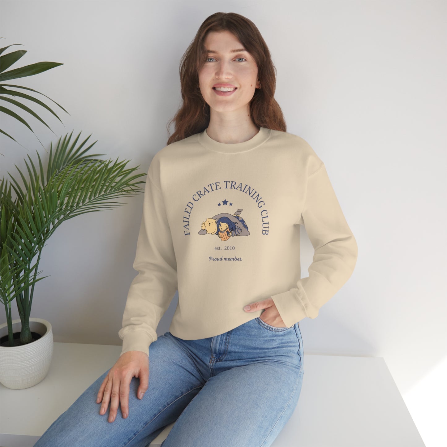 Failed Crate Training Unisex Crewneck Sweatshirt