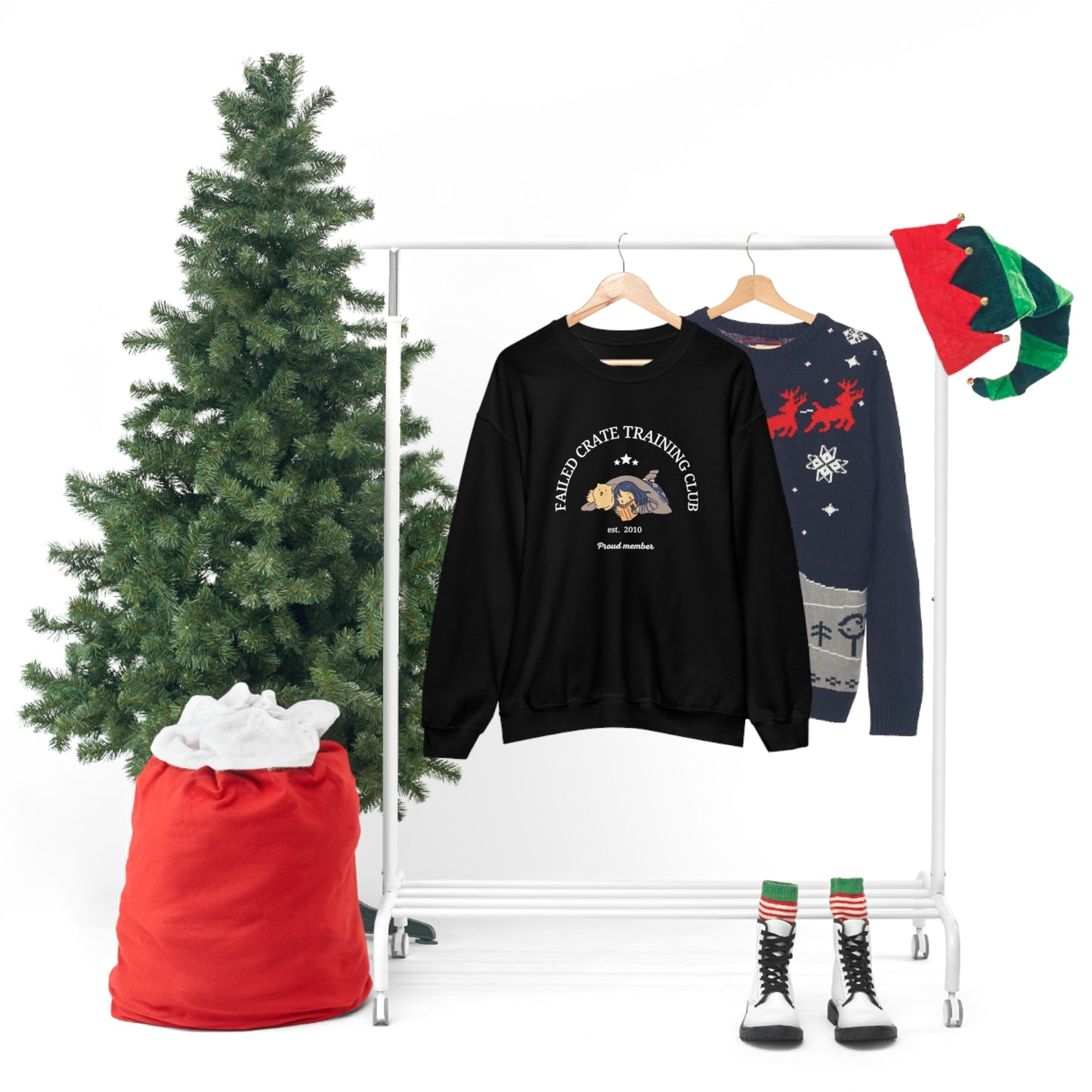 Failed Crate Training Unisex Crewneck Sweatshirt