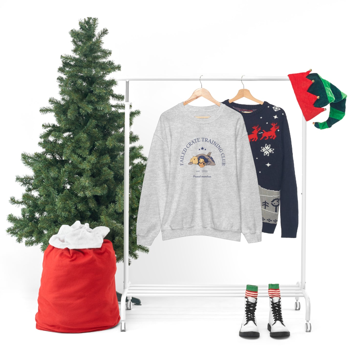 Failed Crate Training Unisex Crewneck Sweatshirt