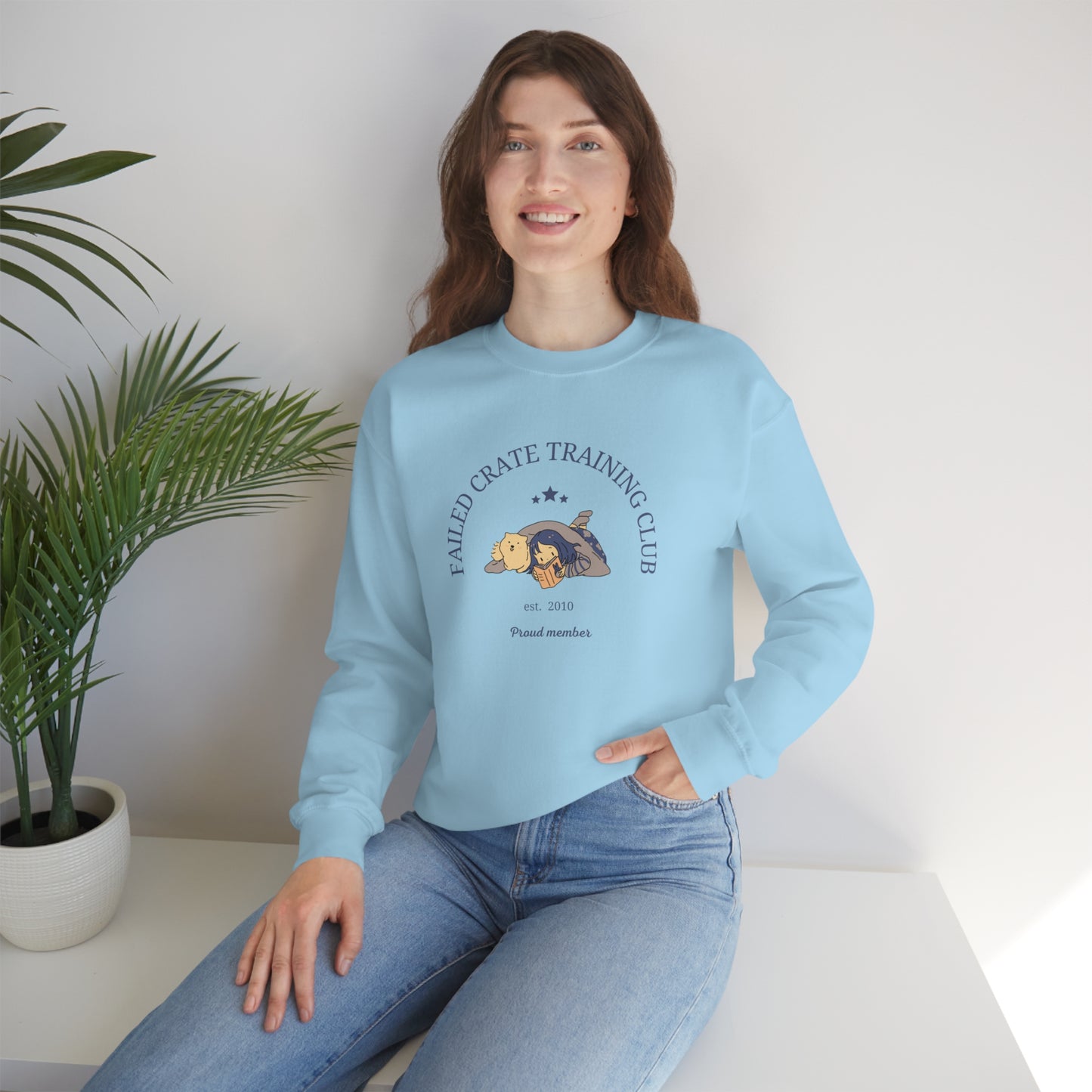 Failed Crate Training Unisex Crewneck Sweatshirt