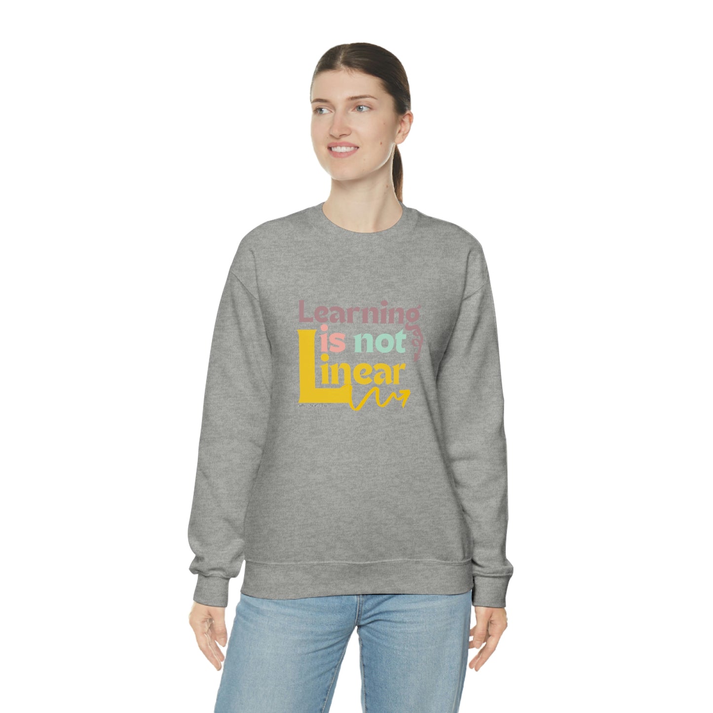 Learning Is Not Linear Unisex Crewneck Sweatshirt