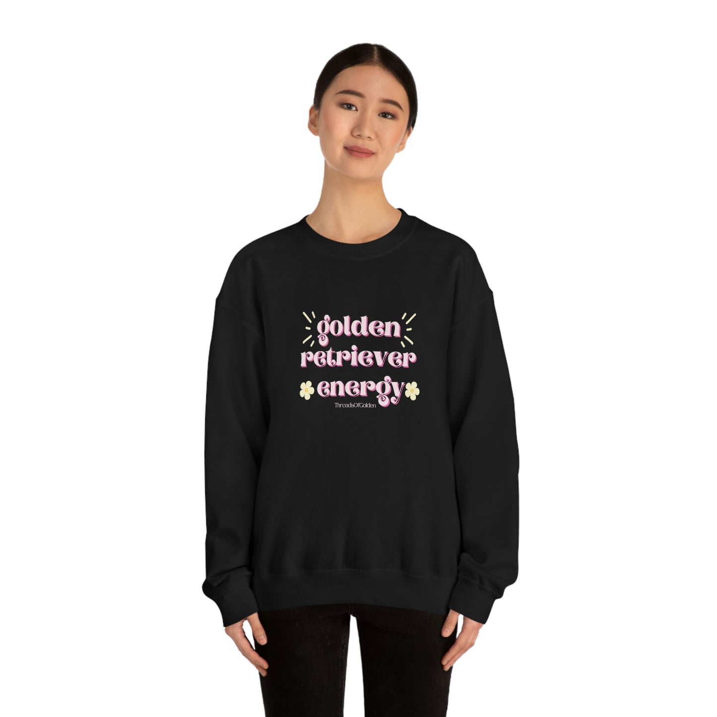 Golden Retriever Energy Crewneck Sweatshirt