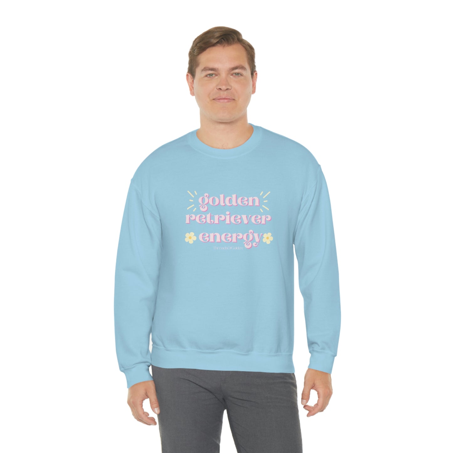 Golden Retriever Energy Crewneck Sweatshirt