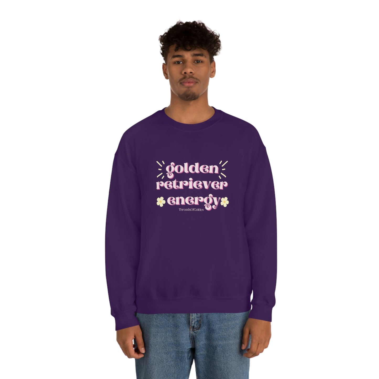 Golden Retriever Energy Crewneck Sweatshirt