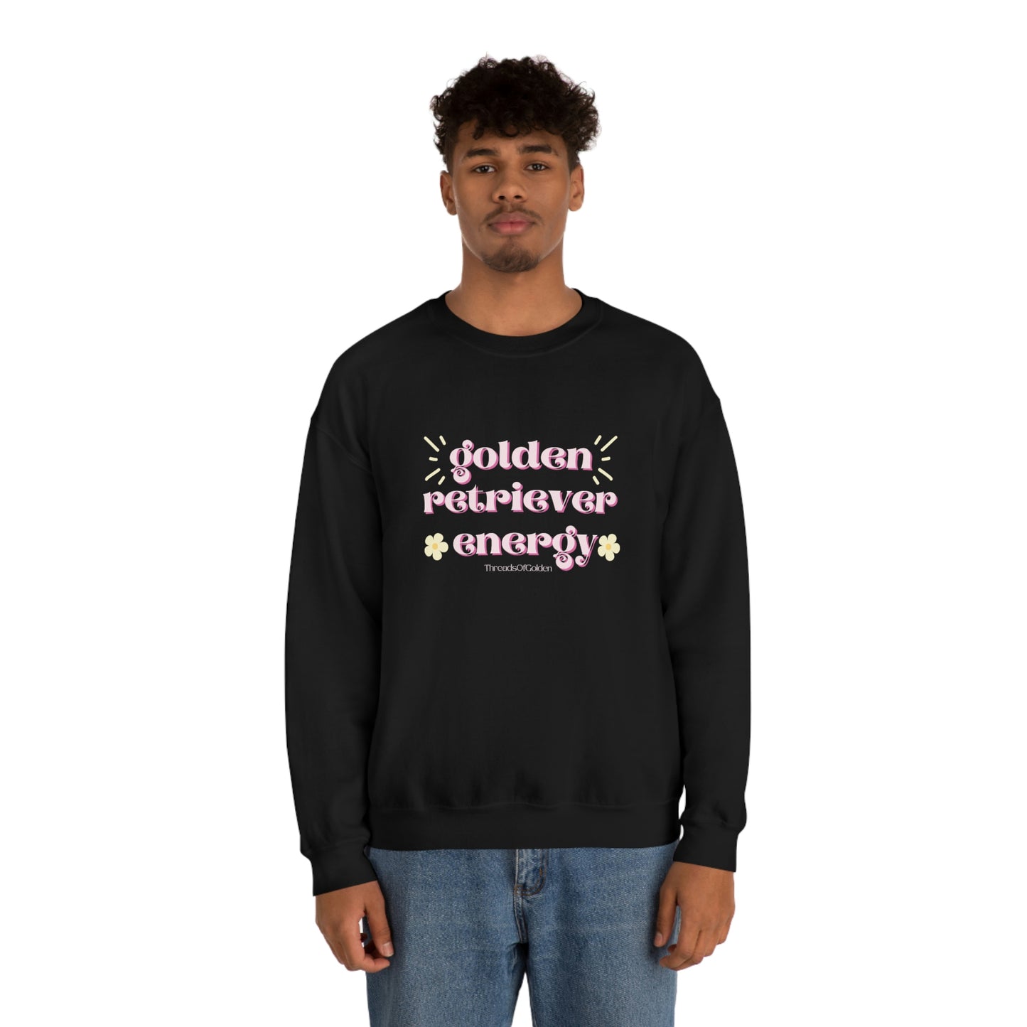 Golden Retriever Energy Crewneck Sweatshirt