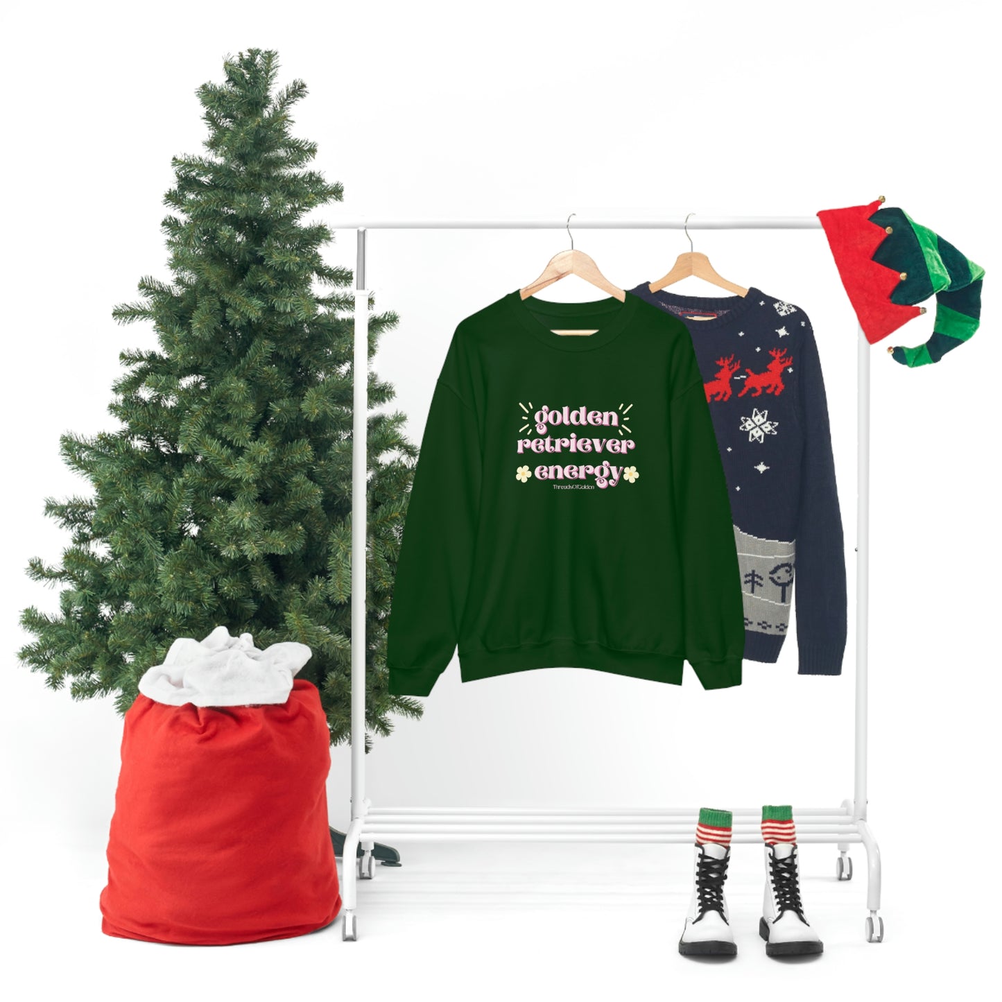 Golden Retriever Energy Crewneck Sweatshirt