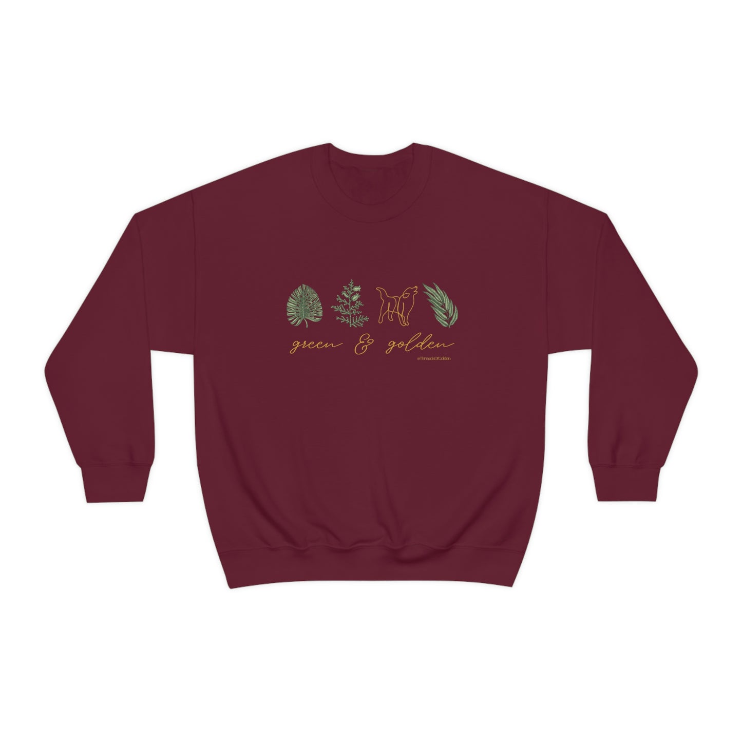 Green & Golden Unisex Crewneck Sweatshirt