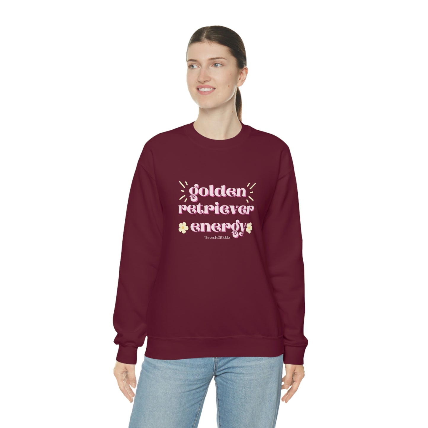 Golden Retriever Energy Crewneck Sweatshirt