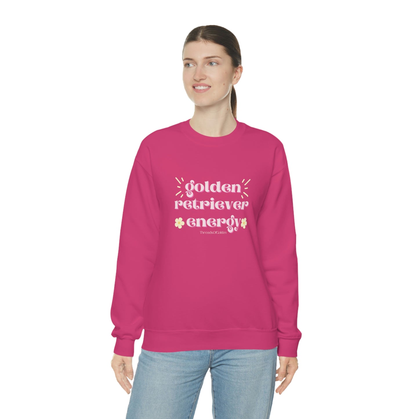 Golden Retriever Energy Crewneck Sweatshirt
