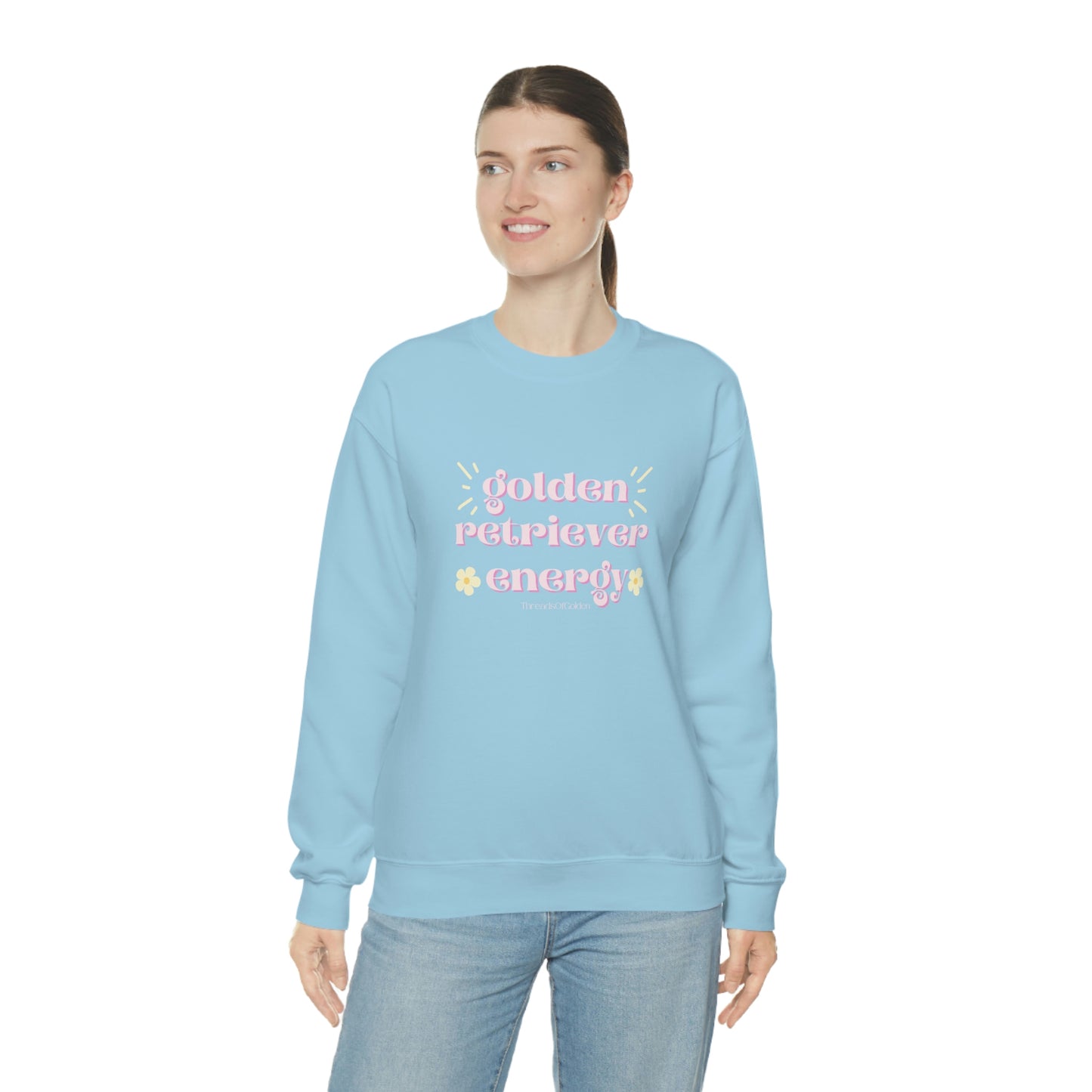 Golden Retriever Energy Crewneck Sweatshirt
