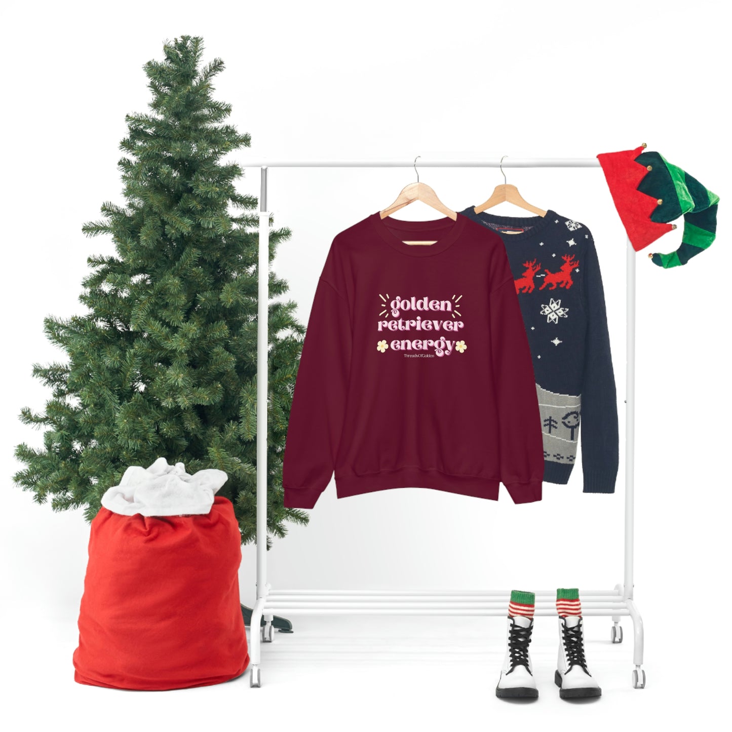 Golden Retriever Energy Crewneck Sweatshirt