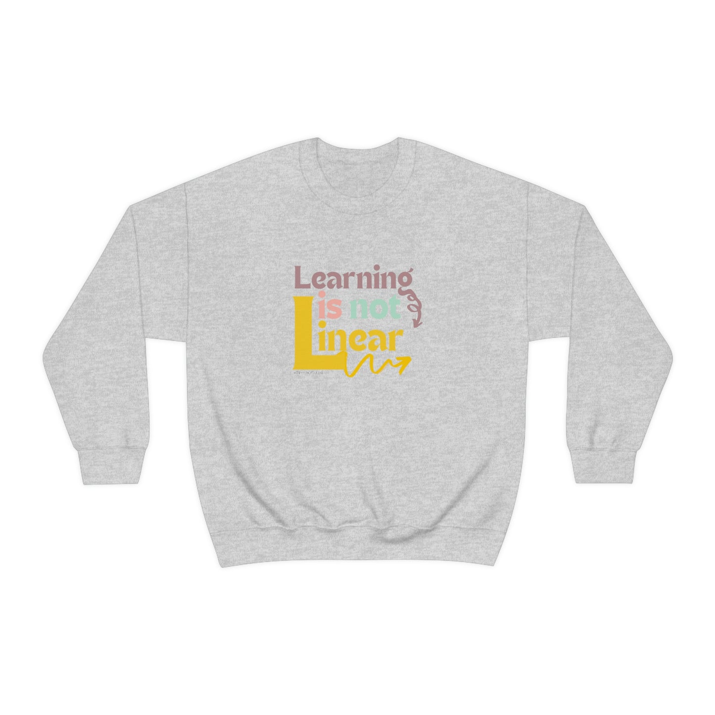 Learning Is Not Linear Unisex Crewneck Sweatshirt