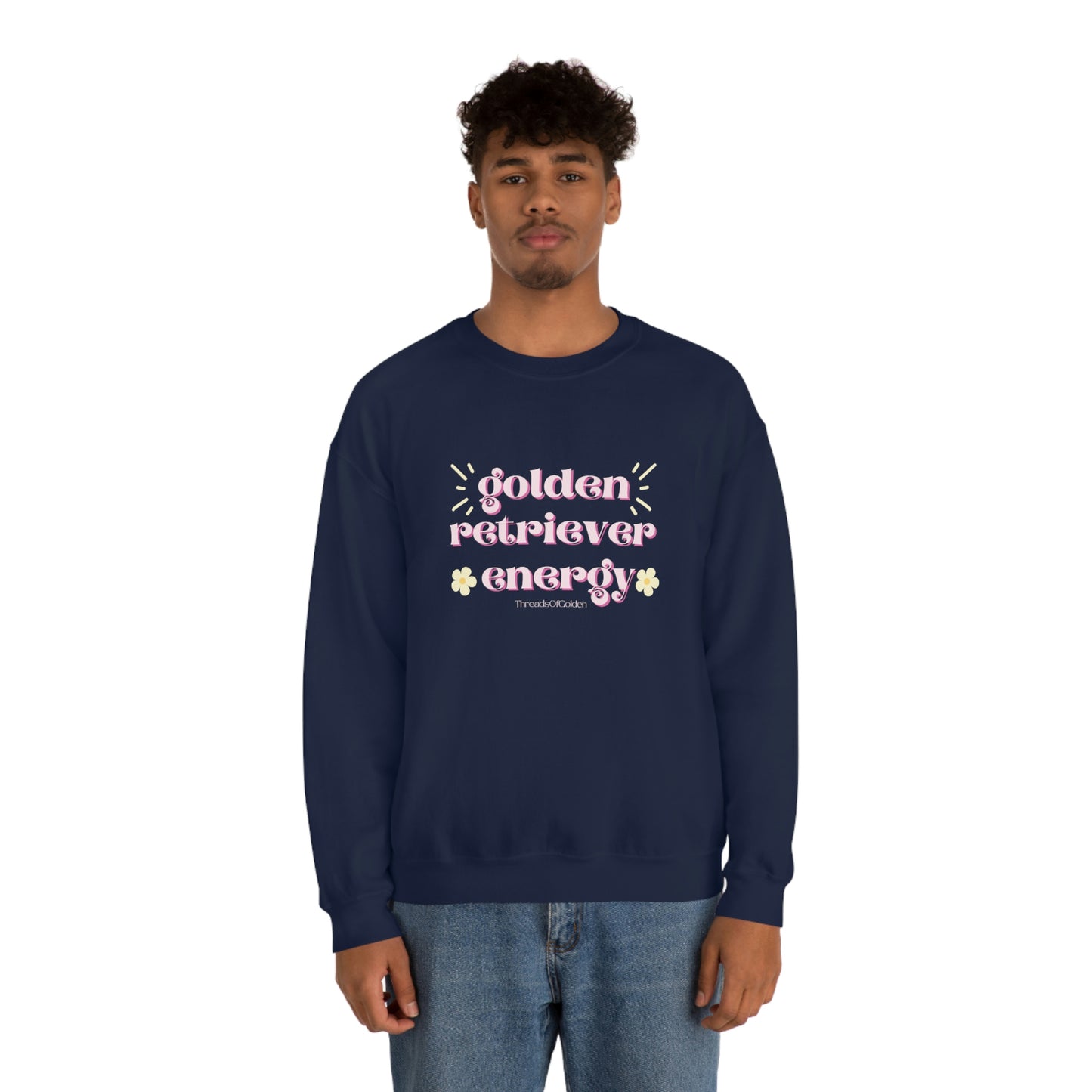 Golden Retriever Energy Crewneck Sweatshirt