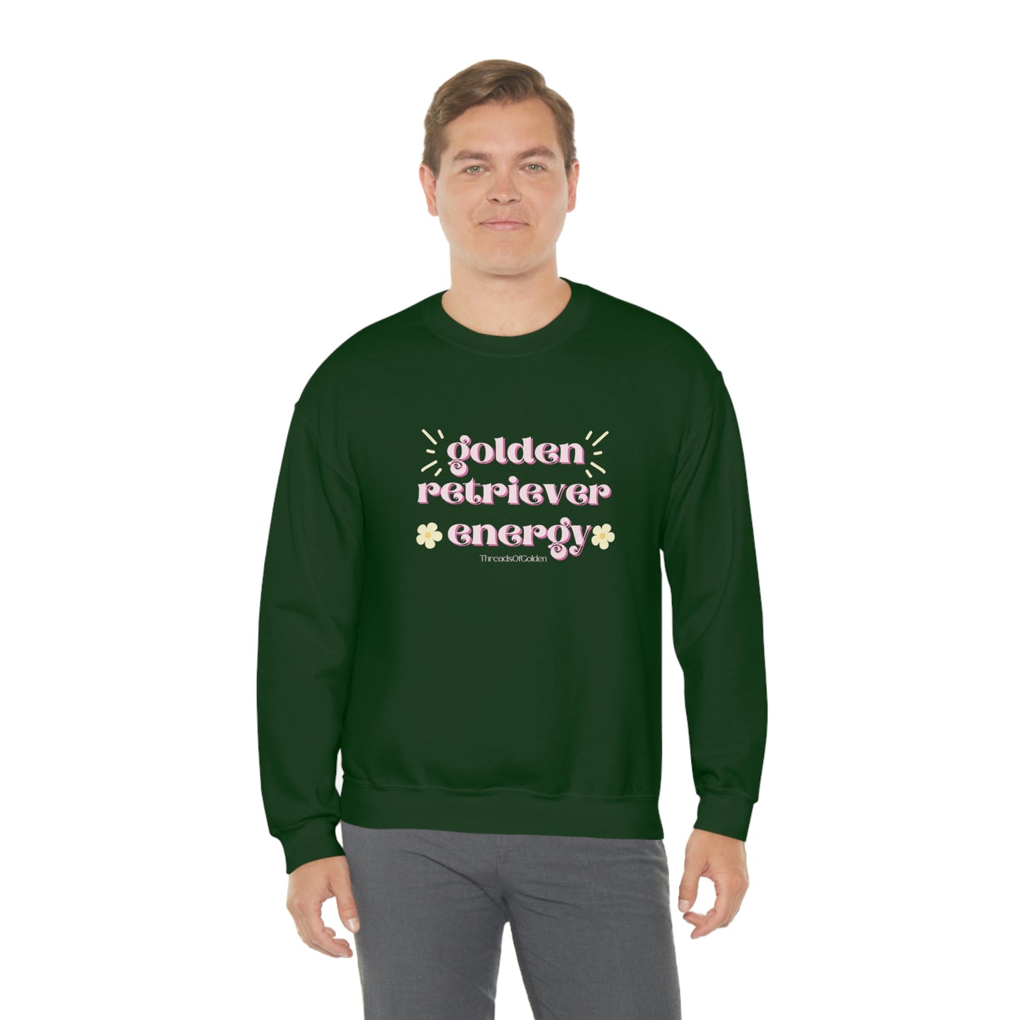 Golden Retriever Energy Crewneck Sweatshirt