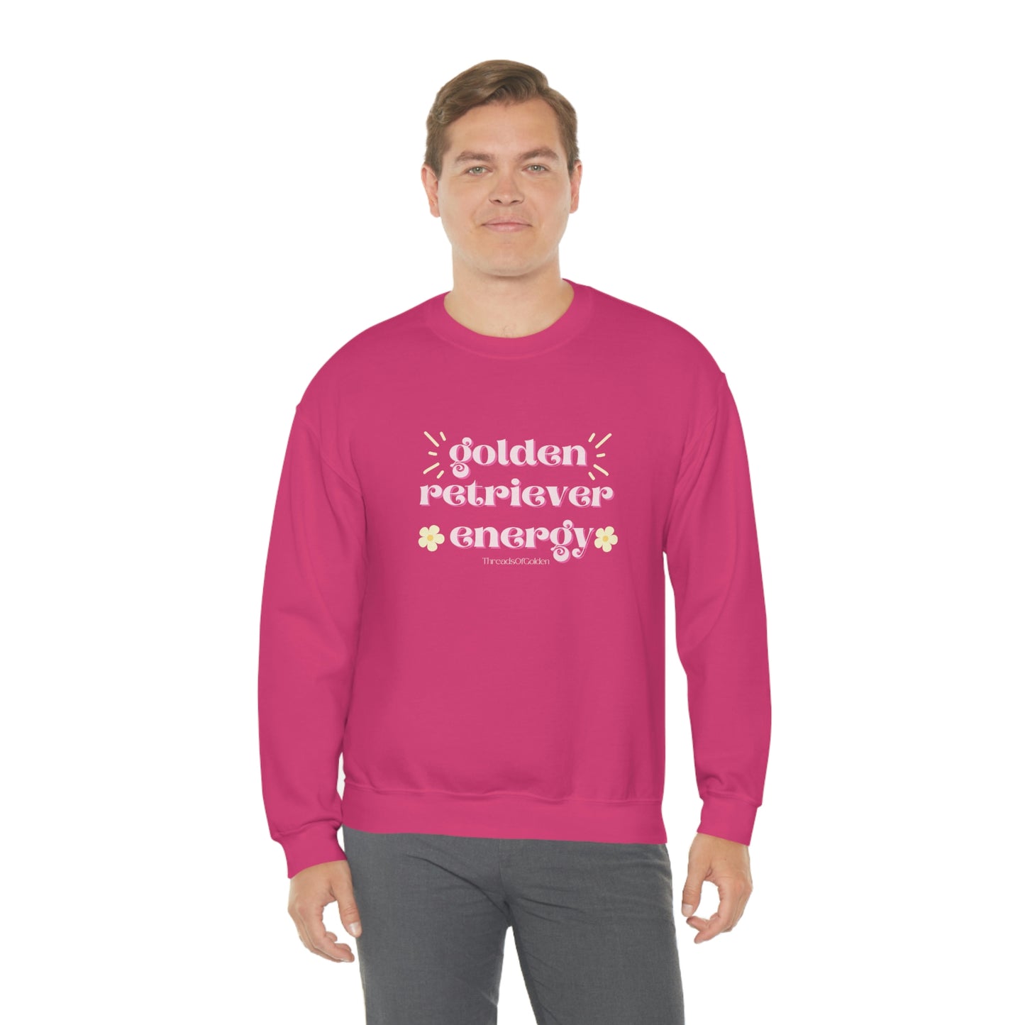 Golden Retriever Energy Crewneck Sweatshirt