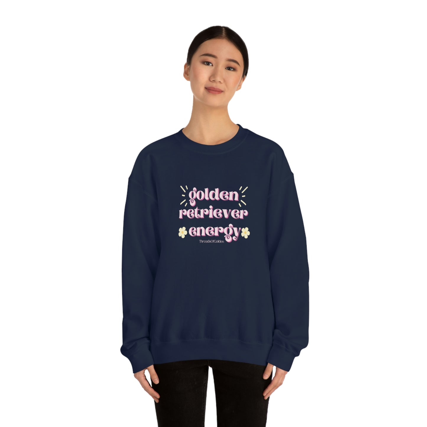 Golden Retriever Energy Crewneck Sweatshirt