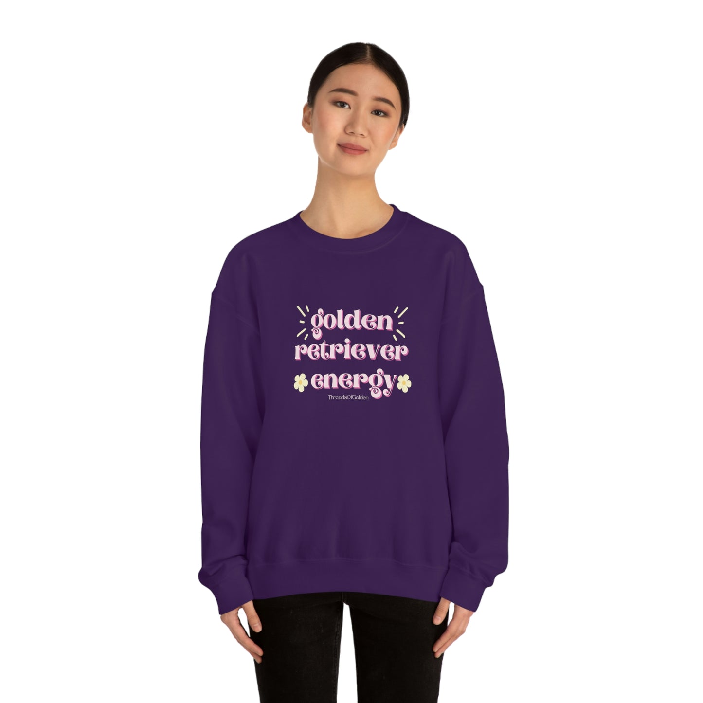 Golden Retriever Energy Crewneck Sweatshirt