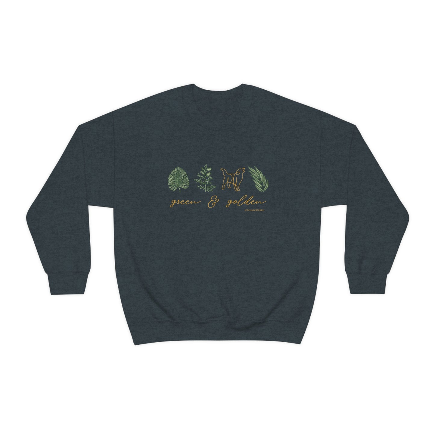 Green & Golden Unisex Crewneck Sweatshirt