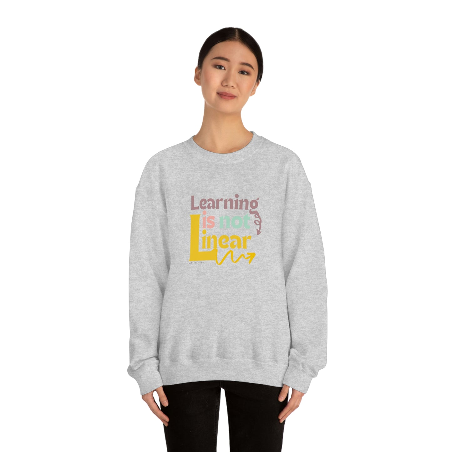 Learning Is Not Linear Unisex Crewneck Sweatshirt