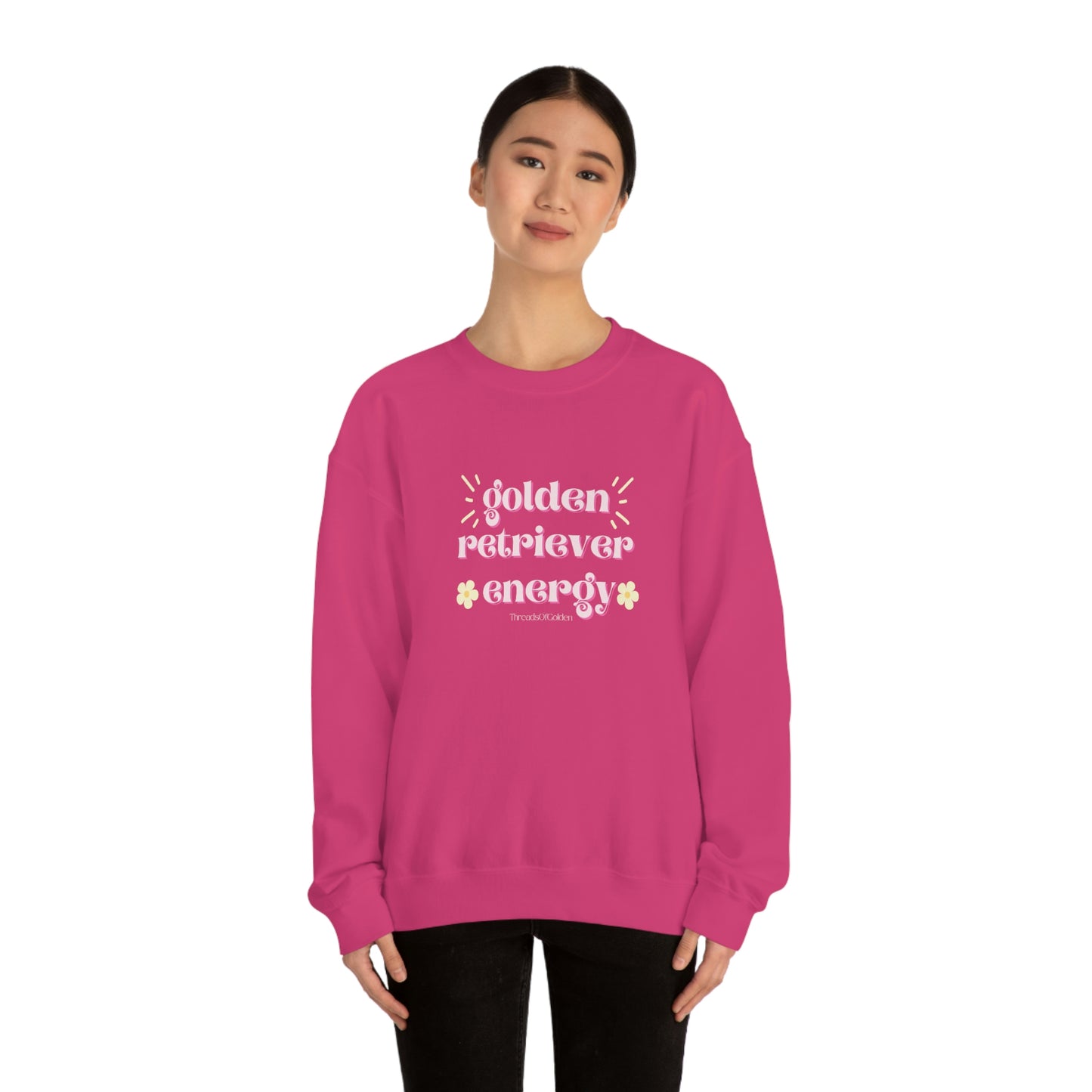 Golden Retriever Energy Crewneck Sweatshirt