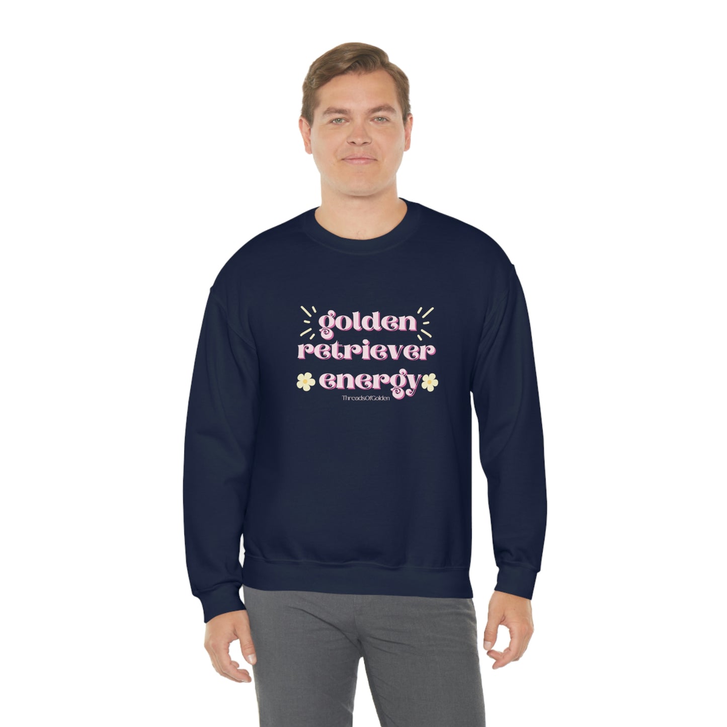 Golden Retriever Energy Crewneck Sweatshirt