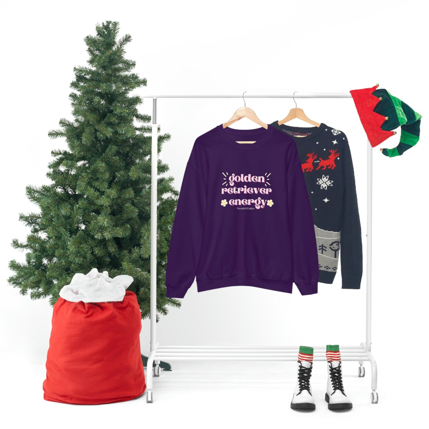 Golden Retriever Energy Crewneck Sweatshirt