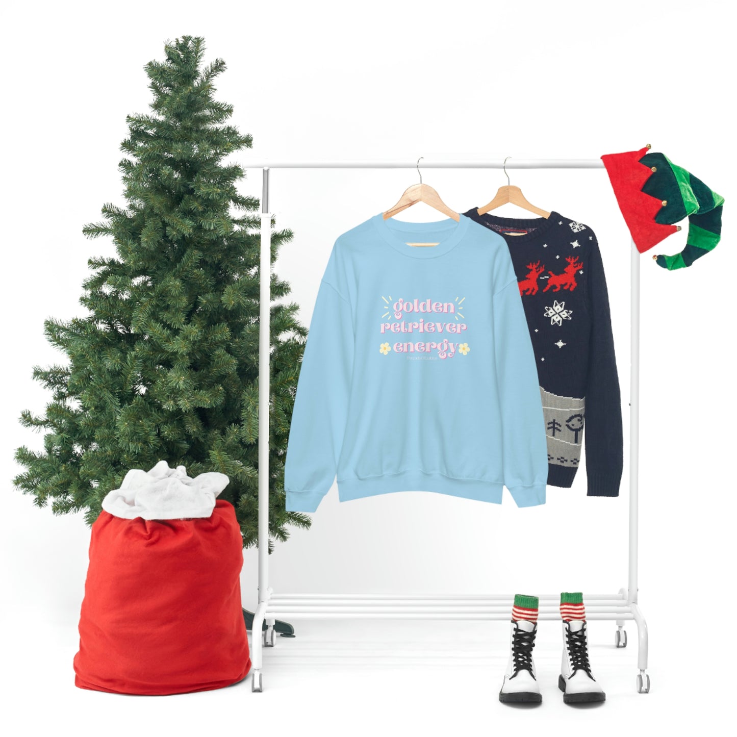 Golden Retriever Energy Crewneck Sweatshirt