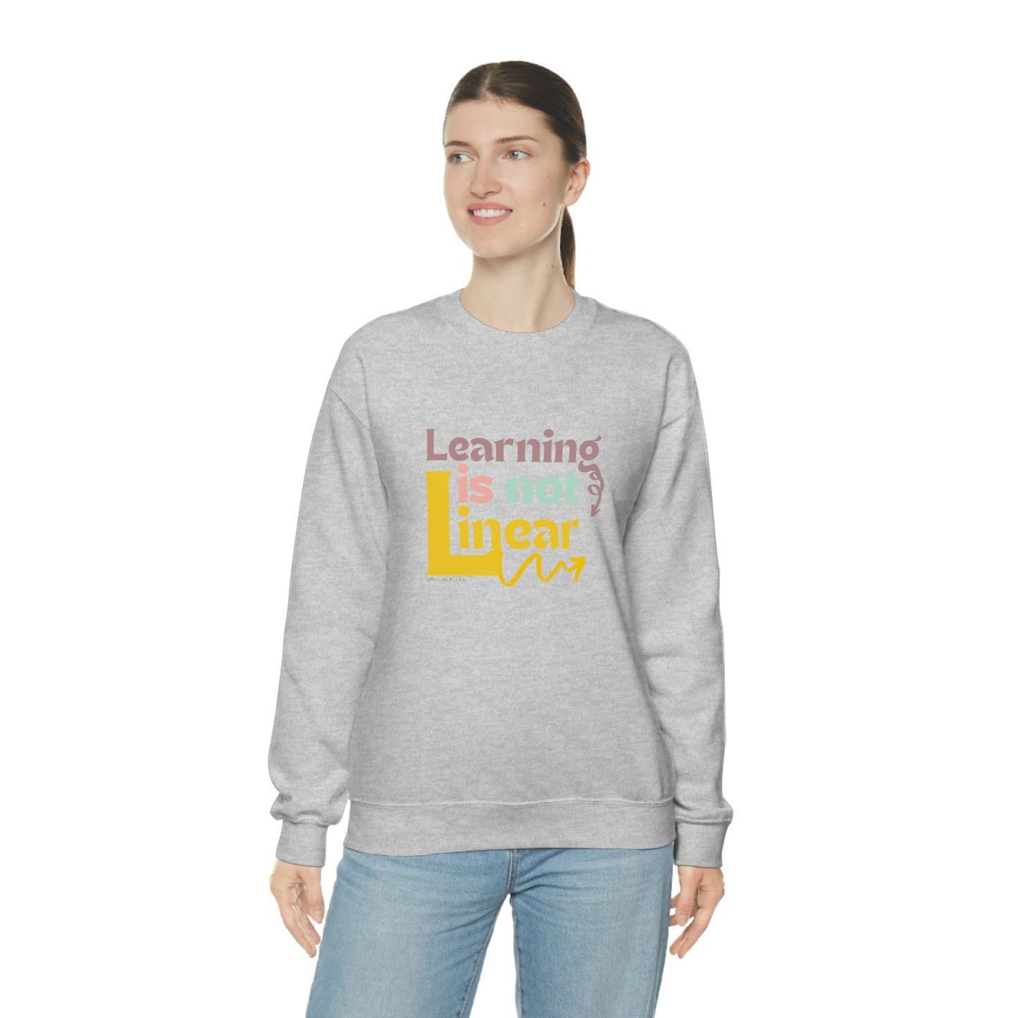 Learning Is Not Linear Unisex Crewneck Sweatshirt