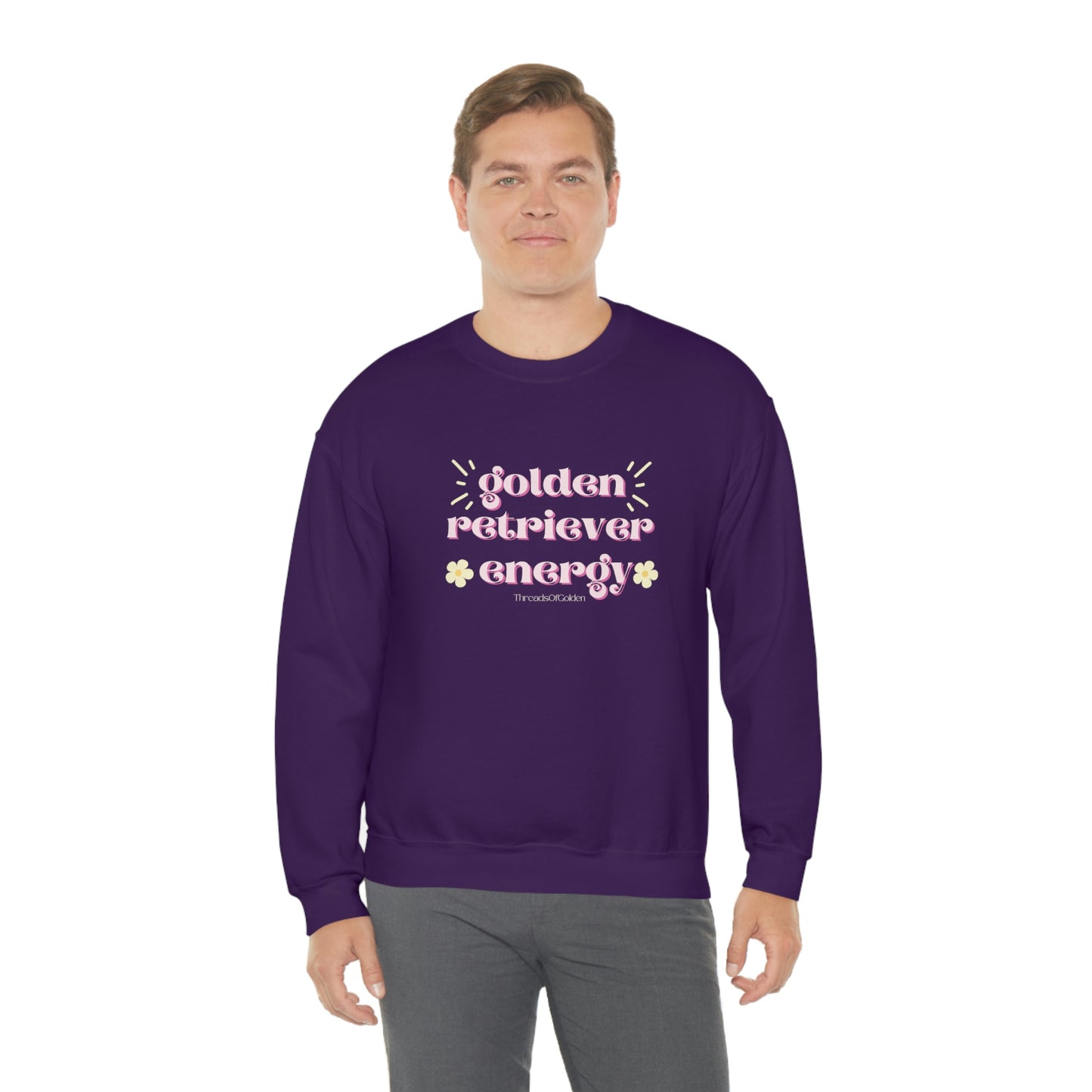 Golden Retriever Energy Crewneck Sweatshirt