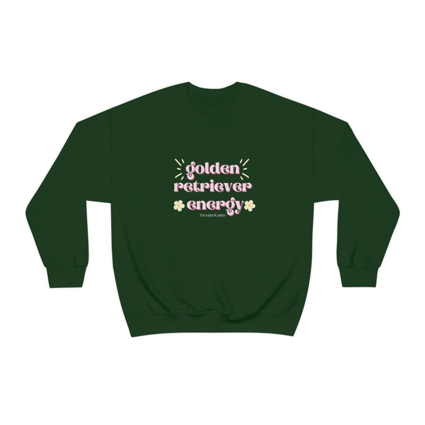 Golden Retriever Energy Crewneck Sweatshirt