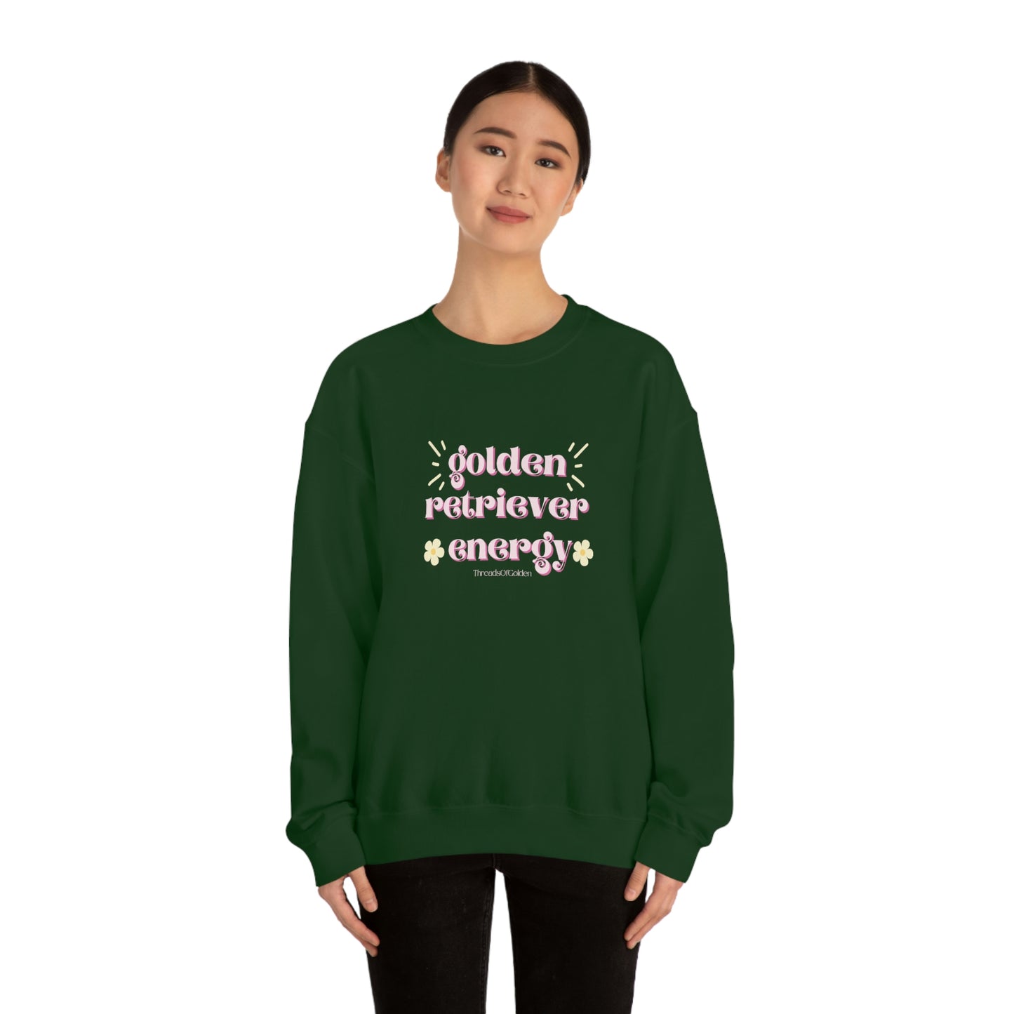 Golden Retriever Energy Crewneck Sweatshirt