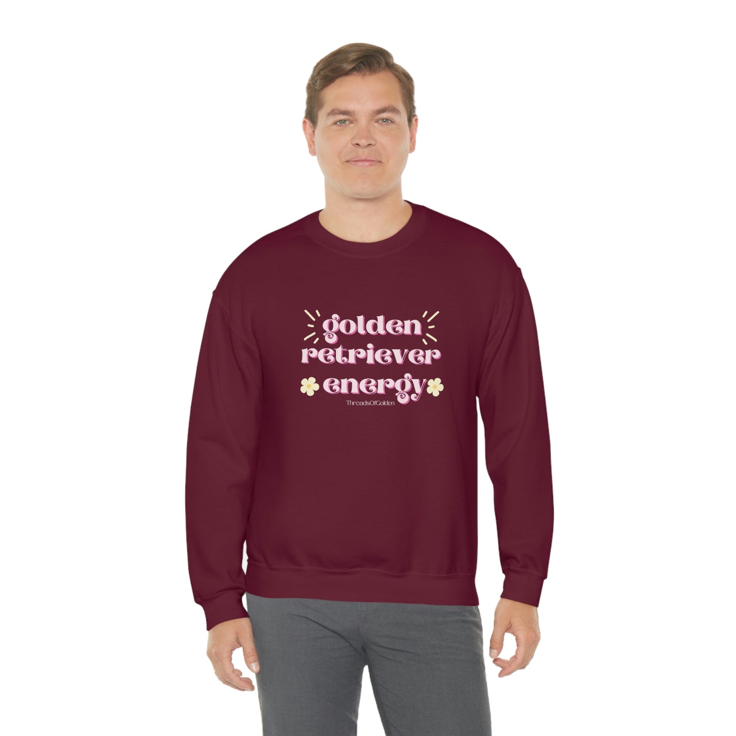 Golden Retriever Energy Crewneck Sweatshirt