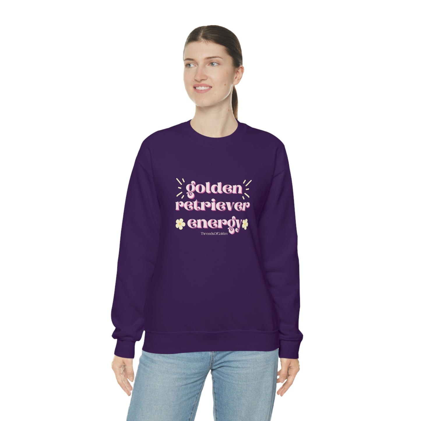 Golden Retriever Energy Crewneck Sweatshirt