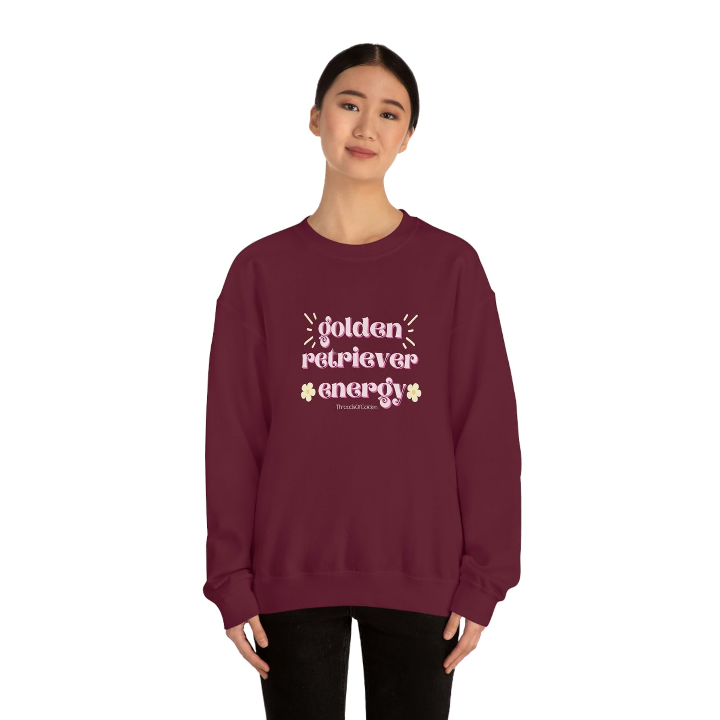Golden Retriever Energy Crewneck Sweatshirt
